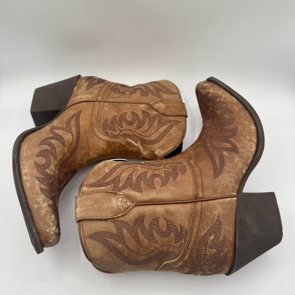 Ariat Chandler Boots Women's Size 10 Naturally Distressed Brown Leather - Picture 6 of 16